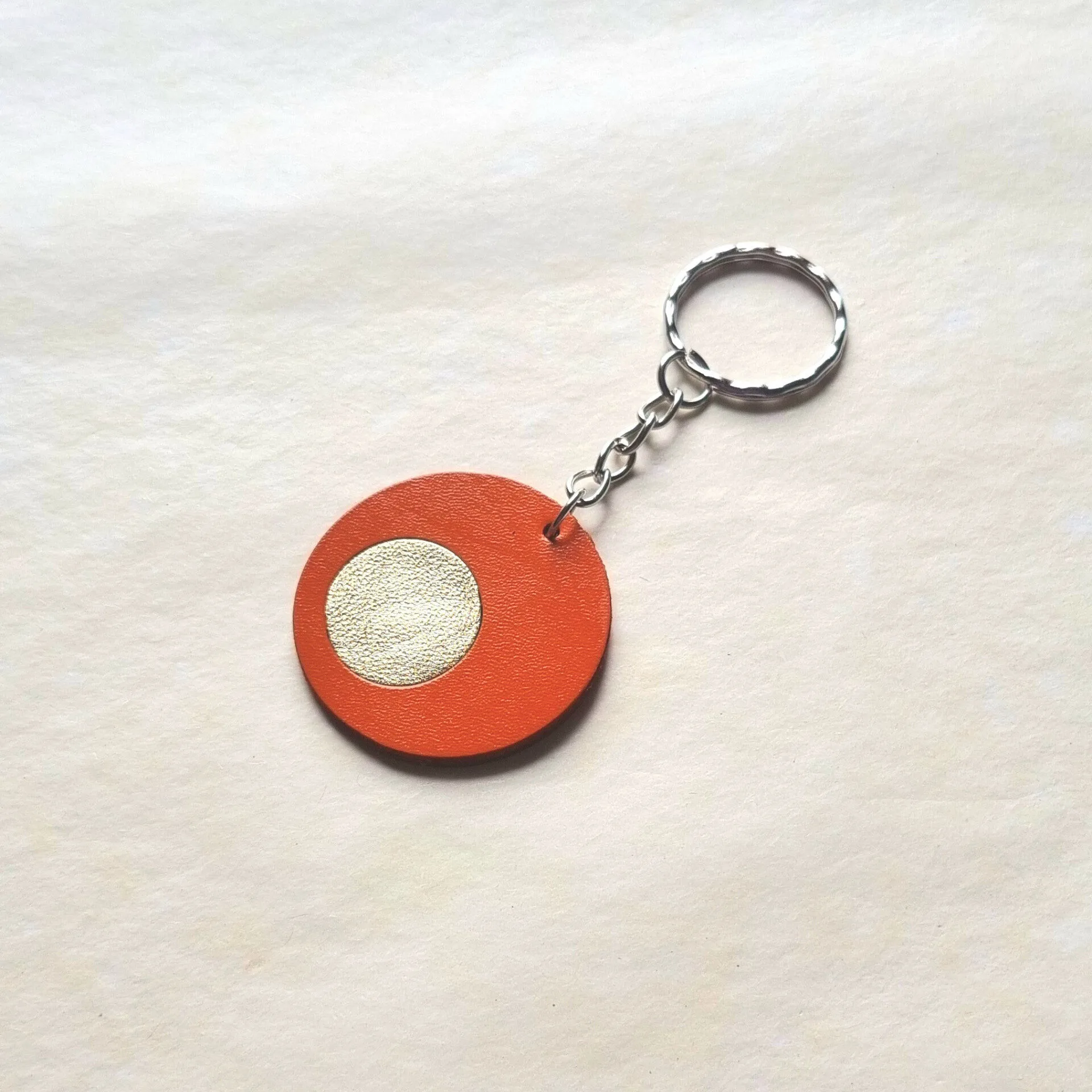 Orange and Gold Keyring